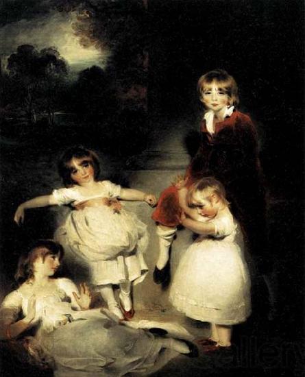 Sir Thomas Lawrence Portrait of the Children of John Angerstein Spain oil painting art